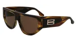 Victoria Beckham VB676S moteri&scaron;ki akiniai nuo saulės &ndash; Havana rudos spalvos acetato rėmelis su rudais gradientiniais lę&scaron;iais &ndash; 55/14/145 mm