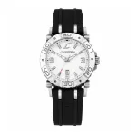 CHRONOTECH Vyrų rankinis laikrodis RW0038 analoginis kvarcinis 39 mm nerūdijančio plieno korpusas juodas ciferblatas juodas odinis dirželis