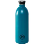 24Bottles Atlantic Bay 1000 ml Nerūdijančio Plieno Vandens Butelis &ndash; Mėlynas &ndash; Fitnesui, Žygiams, Sportui