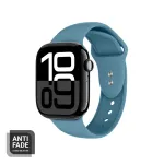 Crong Liquid Silicone Watch Strap, skirtas Apple Watch 38/40/41/42 mm &ndash; Marine Blue