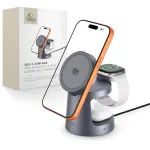 TECH-PROTECT A48 3-in-1 Magnetic MagSafe Wireless Charger 25W Qi2.2 Dark Grey