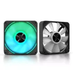 APNX FP2-120 PWM ARGB PC korpuso ventiliatorius, 120 mm, 500&ndash;1800 aps./min, 83,85 CFM, 34,8 dB, juodas