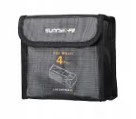 SUNNYLIFE Fireproof Battery Storage Bag for 3x DJI Mavic 4 Pro Batteries - Black