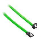 CableMod ModMesh SATA kabelis - Serial ATA 150/300/600 - SATA (M) stačiu kampu į SATA (M) - 60 cm - &scaron;viesiai žalias (CM-CAB-RSAT-N60KLG-R)