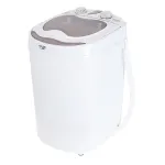 Skalbimo ma&scaron;ina su vir&scaron;utiniu pakrovimu Adler AD 8055, ne&scaron;iojama, 3 kg talpa, kreminė, sukamoji valdymo rankenėlė, 150 W