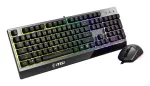 MSI VIGOR GK30 COMBO RGB MEMchanical Gaming klaviatūra + Clutch GM11 Gaming pelė, UK i&scaron;dėstymas, 6 zonų RGB ap&scaron;vietimas klaviatūroje, dviejų zonų RGB ap&scaron;vietimas pelėje, 5000 DPI optinis jutiklis, RGB Mystic Light
