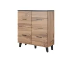 Cama sideboard LOTTA 110 4D wotan oak + mat Juoda