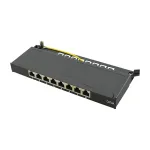 LogiLink NP0064B stalinis pataisos skydelis, 8 prievadų Cat6A STP, 0,5 HE, juodas