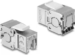 Delock Keystone modulis RJ45 lizdas į LSA Cat.6A ekranuotas, be įrankių, su dulkių dangteliu