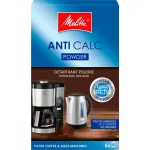 MELITTA Anti Calc kavos aparatų nukalkinimo skystis &ndash; 250 ml, universalus, citrinos rūg&scaron;ties formulė, iki 2 panaudojimų