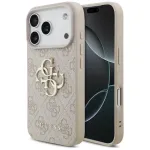 GUESS 4G Big Logo dėklas, skirtas Apple iPhone 17 Pro / 18 Pro - rožinis