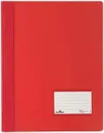 DURABLE DURALUX Extra Wide A4 segtuvas su metaliniu spaustuku, raudonas per&scaron;viečiamas PVC (25 vnt. pak.)