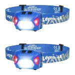 LEPRO 320014-B-2 USB įkraunamas LED žibintuvėlis-galvinė lemputė, 300 lm, 2 vnt.