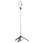WOZINSKY WC1Y3S Selfie lazda-tripodas 1,3 m su telefono laikikliu - juoda