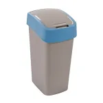 CURVER Flip Bin 45L atliekų kibiras, sidabrinis/mėlynas