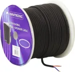 OMNITRONIC Garso kolonėlės kabelis 2x1,5 mm&sup2; 50 m juodas, atsparus trypimui 3030011L