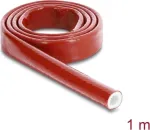 Delock Ugniai atsparus silikonu dengtas stiklo pluo&scaron;to apsauginis įvadas 1 m x 10 mm raudonas 19093