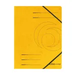 Herlitz easy orga A4 kampinis aplankas su elastine juostele, geltonas, 5 vnt. paketas