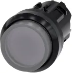 Siemens SIRIUS ACT 3SU1001-0BB70-0AA0 &scaron;vytinčio mygtuko priekinis modulis, i&scaron; plastiko, skaidrus