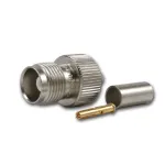 TELEG&Auml;RTNER TNC moteri&scaron;koji jungtis (lizdas) RG-58 kabeliui, 50 omų, crimp/lituoti, DC-11 GHz