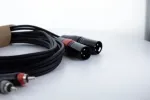 Cordial EU 1 MC XLR į RCA garso kabelis, 1 m, juodas, 14847