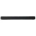 IT-BUDGET 19 inch Rack aklinė panelė 1U - lak&scaron;tinis plienas, juodas miltelinis dažymas (90ITBBP1HEMS)