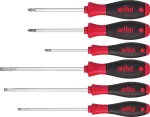 Wiha SoftFinish atsuktuvų rinkinys, 6 dalių, plok&scaron;ti/Phillips/Pozidriv, 26113
