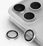 UNIQ Optix Prime apsauginės kameros lę&scaron;ių plėvelės iPhone 18 Pro / iPhone 18 Pro Max - sidabrinės su aplikatoriumi