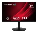 Viewsonic VG2409-MHDU-2 monitor 60,5 cm (23,8 colio) 1920 x 1080 pikselių Full HD LED juodas