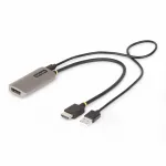 StarTech.com 1ft (30cm) HDMI į DisplayPort adapterio laidas, 8K 60Hz, aktyvus HDMI 2.1 į DP 1.4 vaizdo keitiklis, USB magistralės maitinimas su laidu
