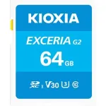 Kioxia Exceria G2 SDXC 64GB kortelė, UHS-I, 10 klasė, U3, V30, LNEX2L064GG4