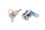 Spynelė spintoms Extralink ROUND LOCK FOR CABINETS, apvali spintos durelių spyna, sidabrinė