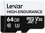 microSD High Endurance atminties kortelė 64GB C10 A1 U1 V30 100/35MB/s LEXAR