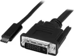 Microconnect USB3.1CDVI18B 1,8 m USB-C į DVI-D juodas vaizdo kabelis-adapteris