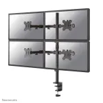 Neomounts FPMA-D550D4BLACK Monitorinis laikiklis 13-32 colių, Clamp/Grommet, 6 kg, 33 cm (13 col.), 81.3 cm (32 col.), 100 x 100 mm, Juodas