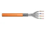 DIGITUS DK-1743-VH-050 Cat 7 S/FTP kabelis instaliacijai, AWG 23/1, simplex, 50 m, 1200 MHz, Dca, halogenų neturintis, oranžinis