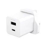 PanzerGlass empower&trade; by &reg; Turbo 35W įkroviklis su USB-C + USB-A | UK ki&scaron;tukas | sidabri&scaron;kai baltas
