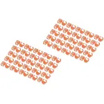 Digitus A-CC-O kabelių žymėjimo segtukai jungiamiesiems kabeliams, oranžinės spalvos (100 vnt.)