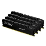 Kingston FURY Beast 64GB (4x16GB) DDR5 6000MT/s CL40 DIMM XMP atminties rinkinys juodas