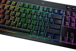 Razer BlackWidow V4 Low-Profile Tenkeyless HyperSpeed &ndash; belaidė klaviatūra (US, juoda, Yellow jungikliai)
