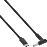 InLine USB-C į HP ne&scaron;iojamąjį kompiuterį (apvalus/mažas) įkrovimo laidas, 2 m