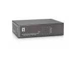 LevelOne 8 prievadų Fast Ethernet PoE jungiklis, 802.3at/af PoE, 4 PoE i&scaron;ėjimai, 65W