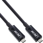 InLine USB 3.2 Gen.2 AOC laidas USB-C vyri&scaron;kas/vyri&scaron;kas 5 m 10 Gbit/s juodas