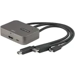 StarTech.com 3-in-1 Multiport į HDMI adapteris - 4K 60Hz USB-C, HDMI arba Mini DisplayPort į HDMI keitiklis konferencijų kambariams - Skaitmeninis AV vaizdo adapteris HDMI monitoriui/ekranui prijungti