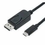 ROLINE 11.04.5835 Vaizdo kabelis-adapteris 1 m DisplayPort USB Type-C Juoda (11.04.5835)