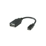 ROLINE USB 2.0 laidas, USB 2.0 Micro B - A BU, OTG 0,15 m (11.02.8311)