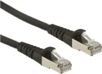 Roline Patch-Cable RJ-45 (M) &ndash; RJ-45 (M) 1,5 m SFTP CAT 6a juoda