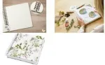 Spiralinis bloknotas sigel Fairytale Garden tu&scaron;čias A5 JQ101 &mdash; tu&scaron;ti lapai, A5 formatas