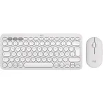 Logitech Pebble 2 Combo Rinkinys, Baltas, Belaidis, QWERTZ, 920-012204