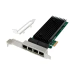 Tinklo plok&scaron;tė PCIe x1 MicroConnect MC-PCIEX1-82575-Q su Intel 82575 valdikliu